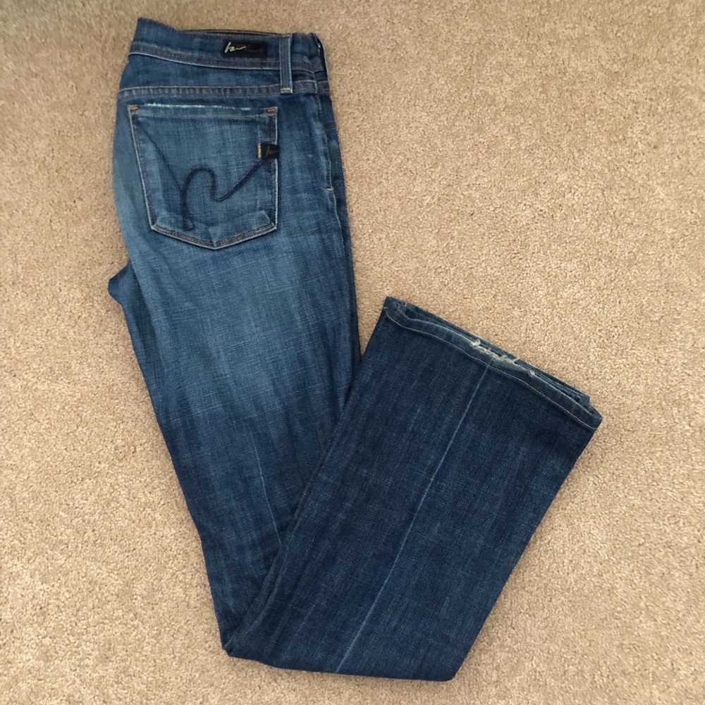 Citizens of humanity low waist flare stretch jeans